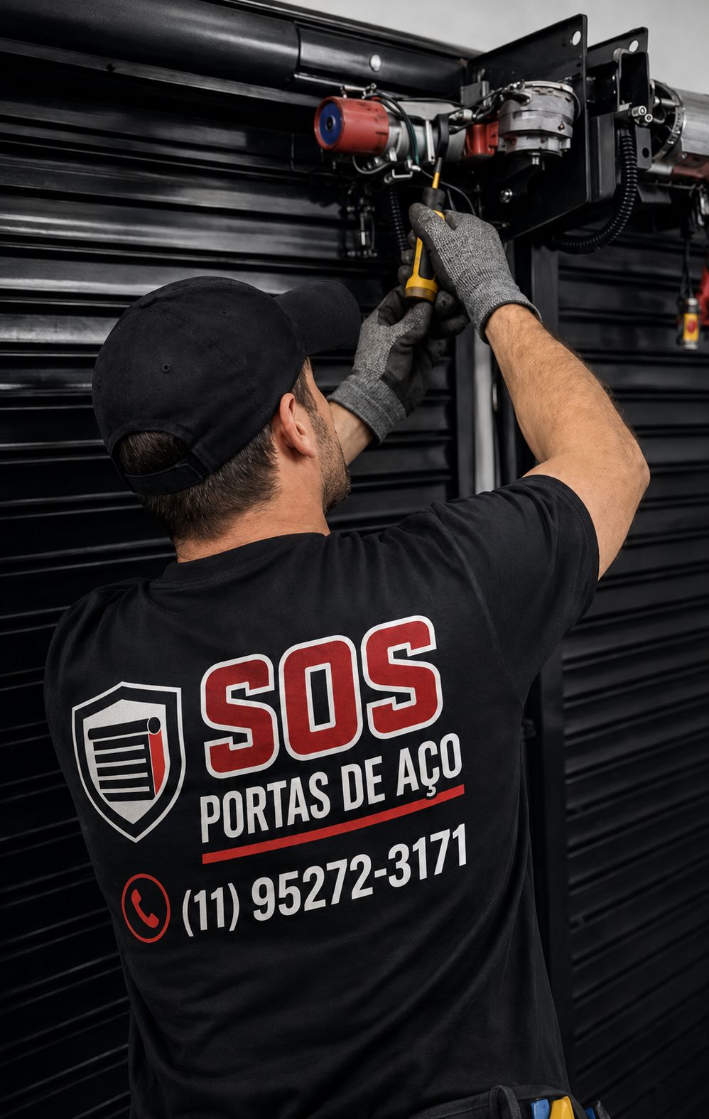 Técnico especializado realizando manutenção